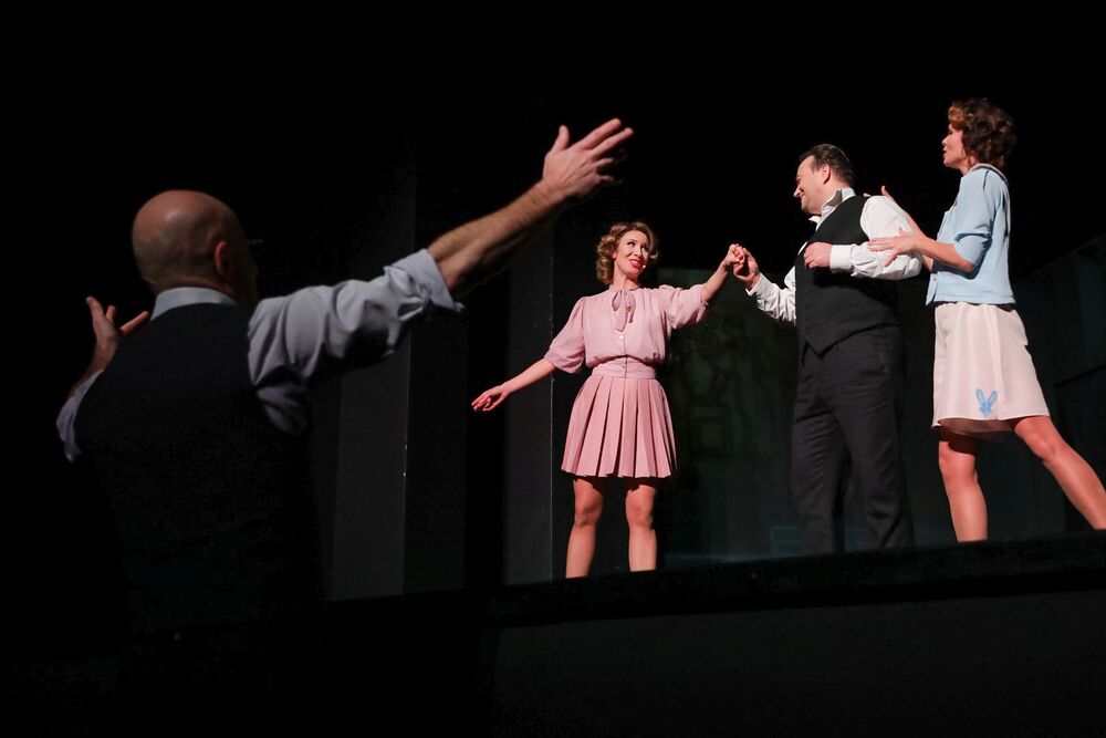 Spektakl „Obywatel Junod”  – Teatr Syrena w Warszawie, 29 listopada 2022. Fot. Mikołaj Bujak (IPN)