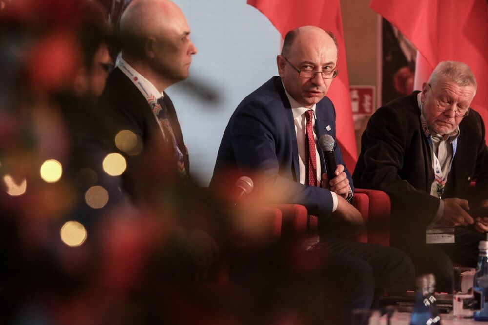 Debata towarzysząca obchodom 40. rocznicy Duszpasterstwa Rolników – Warszawa, 2 grudnia 2022. Fot. Sławek Kasper (IPN)