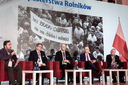 Debata towarzysząca obchodom 40. rocznicy Duszpasterstwa Rolników – Warszawa, 2 grudnia 2022. Fot. Sławek Kasper (IPN)