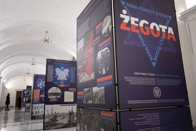 Wystawa IPN „»Żegota« – Rada Pomocy Żydom”. Fot. Mikołaj Bujak (IPN)