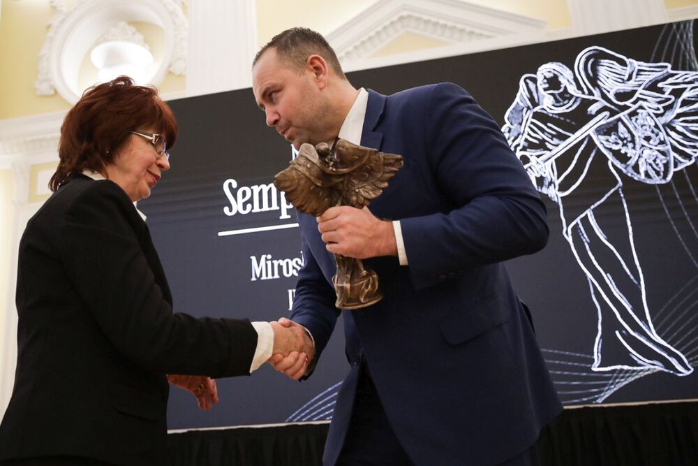 Uroczysta gala wręczenia nagród Instytutu Pamięci Narodowej „Semper Fidelis” – Warszawa, 5 grudnia 2022. Fot. Mikołaj Bujak (IPN)