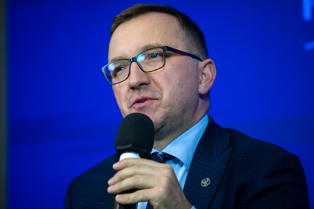 Łukasz Kudlicki, dyrektor gabinetu politycznego MON. Jubileusz prof. Wiesława Jana Wysockiego – Warszawa, 6 grudnia 2022. Fot. Sławek Kasper (IPN)