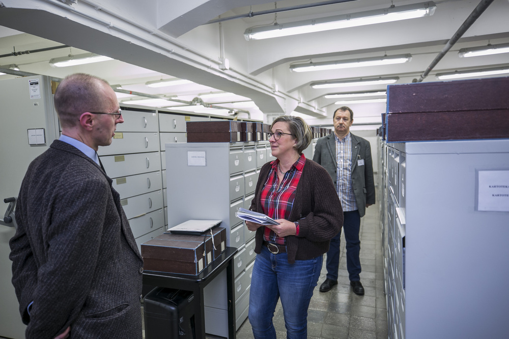 Wizyta dr Susan Pethe z Bundesarchiv w Archiwum IPN – Warszawa, 8 grudnia 2022. Fot. Katarzyna Adamów (IPN)