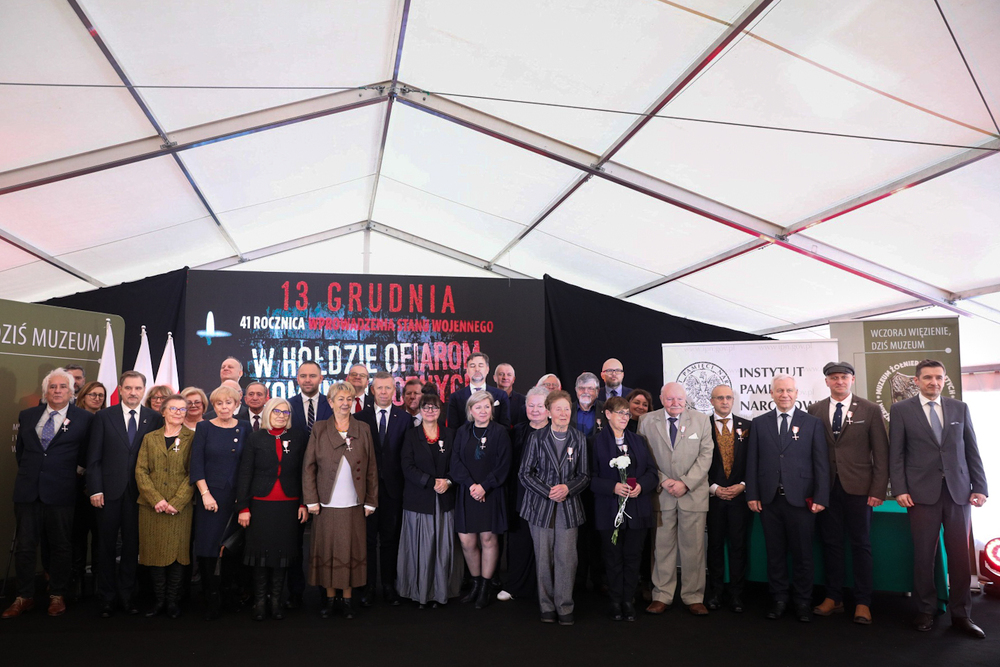 Uroczystość wręczenia Krzyży Wolności i Solidarności działaczom opozycji niepodległościowej – Warszawa, 13 grudnia 2022. Fot. Sławek Kasper (IPN)