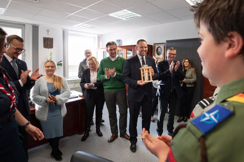 Betlejemskie Światło Pokoju w Instytucie Pamięci Narodowej – 14 grudnia 2022. Fot. Mikołaj Bujak (IPN)