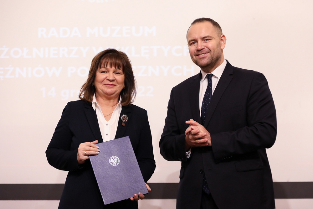 Wręczenie nominacji do Rady Muzeum Żołnierzy Wyklętych i Więźniów Politycznych PRL – Warszawa, 14 grudnia 2022. Fot. Mikołaj Bujak (IPN)