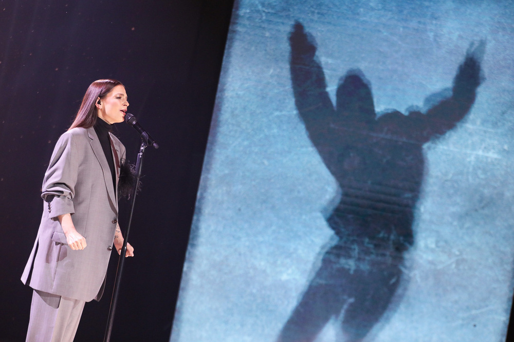 „Kryptonim »Jodła«” – widowisko w 41. rocznicę wprowadzenia stanu wojennego – Warszawa, 13 grudnia 2022. Fot. Mikołaj Bujak (IPN)