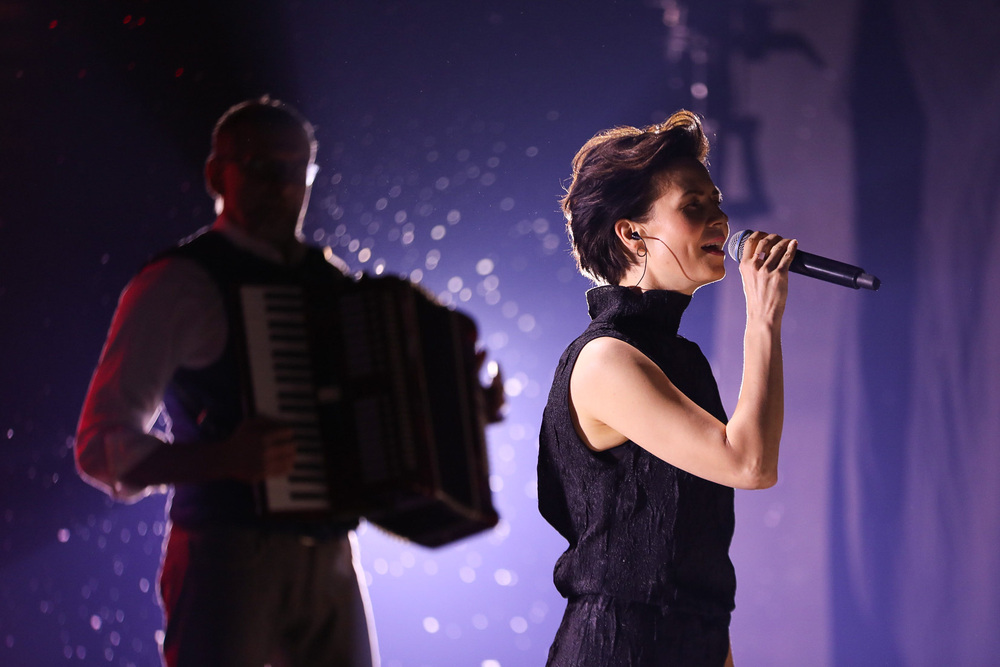 „Kryptonim »Jodła«” – widowisko w 41. rocznicę wprowadzenia stanu wojennego – Warszawa, 13 grudnia 2022. Fot. Mikołaj Bujak (IPN)