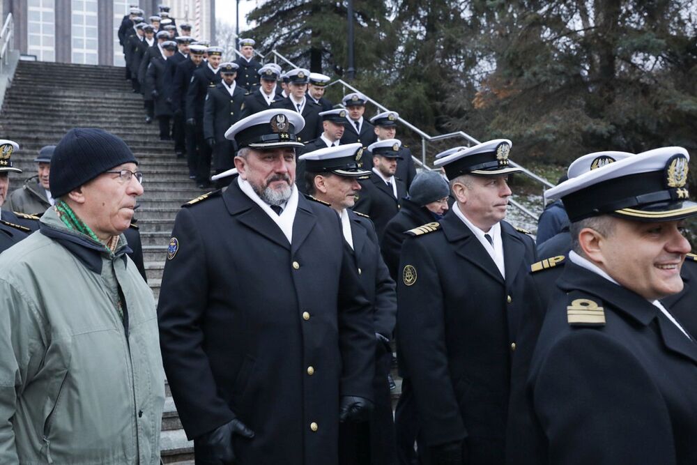 Uroczystości upamiętniające polskich marynarzy – ofiary komunistycznych represji – na Cmentarzu Marynarki Wojennej w Gdyni – 16 grudnia 2022. Fot. Mikołaj Bujak (IPN)