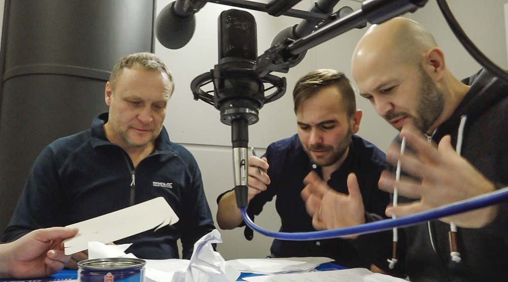 Przygotowania do słuchowiska „Bombka z Memmingen”. Fot. Radio Olsztyn