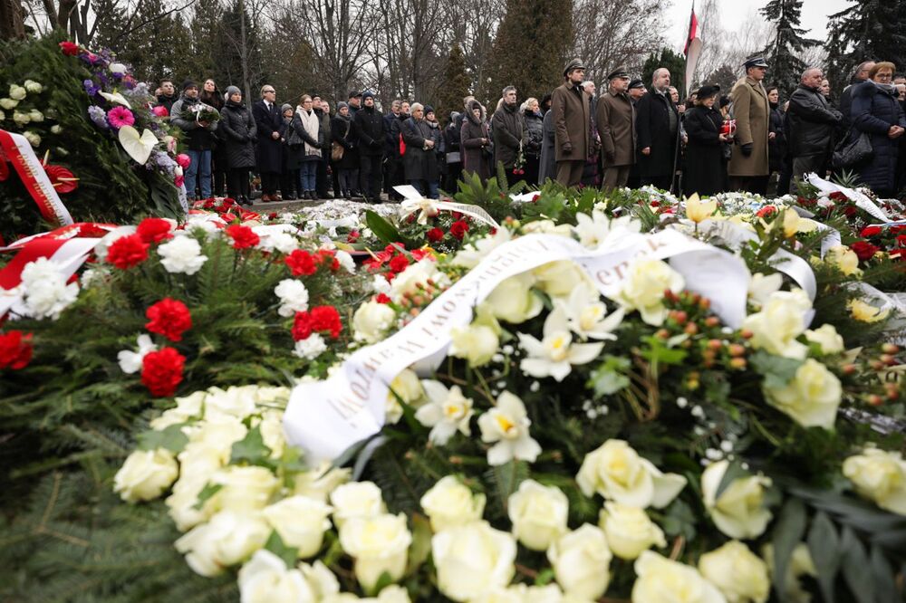 Pożegnanie prof. Zbigniewa Wawra, dyrektora Muzeum Łazienki Królewskie w Warszawie – 29 grudnia 2022. Fot. Mikołaj Bujak (IPN)