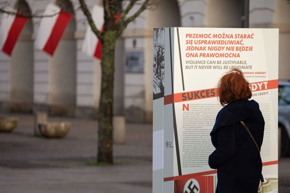 Otwarcie wystawy IPN „Gospodarka III Rzeszy” – Warszawa, 12 stycznia 2023. Fot. Mikołaj Bujak (IPN)