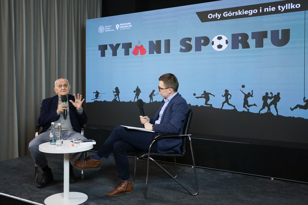 Spotkanie „Orły Górskiego i nie tylko” z cyklu „Tytani sportu” – Warszawa, 16 stycznia 2023. Fot. Mikołaj Bujak (IPN)