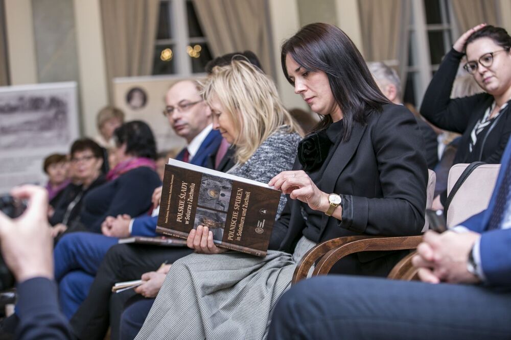 Promocja albumu „Polskie ślady w Solurze i Zuchwilu / Polnische spuren in Solothurn und Zuchwil” – Warszawa, 18 stycznia 2023. Fot. Katarzyna Adamów (IPN)