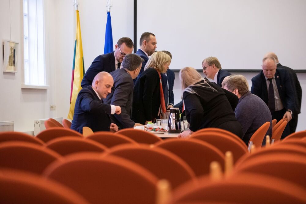 Spotkanie delegacji IPN z przedstawicielami Centrum Badania Ludobójstwa i Ruchu Oporu Mieszkańców Litwy – Wilno, 19 stycznia 2023. Fot. Mikołaj Bujak (IPN)