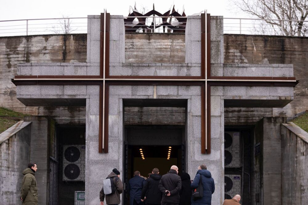 W Kolumbarium w Parku Pamięci Tuskulanum – Wilno, 19 stycznia 2023. Fot. Mikołaj Bujak (IPN)