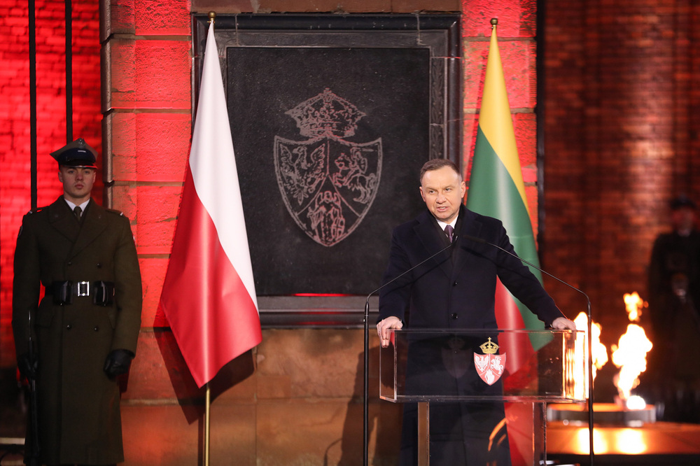 Andrzej Duda, prezydent Rzeczypospolitej Polskiej – Warszawa, 23 stycznia 2023. Fot. Mikołaj Bujak (IPN)