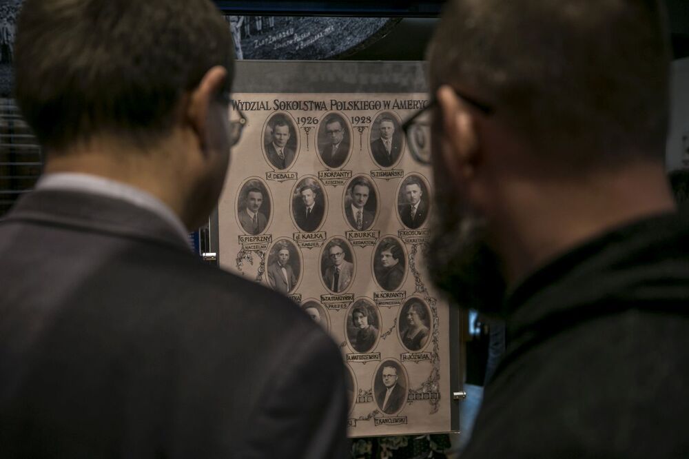 Seminarium „»Warszawa, Warka, Waszyngton… Ramię krzep – Ojczyźnie służ«. 135. rocznica powstania Sokolstwa Polskiego w Ameryce” – Warka, 24 stycznia 2023. Fot. K. Adamów (IPN)