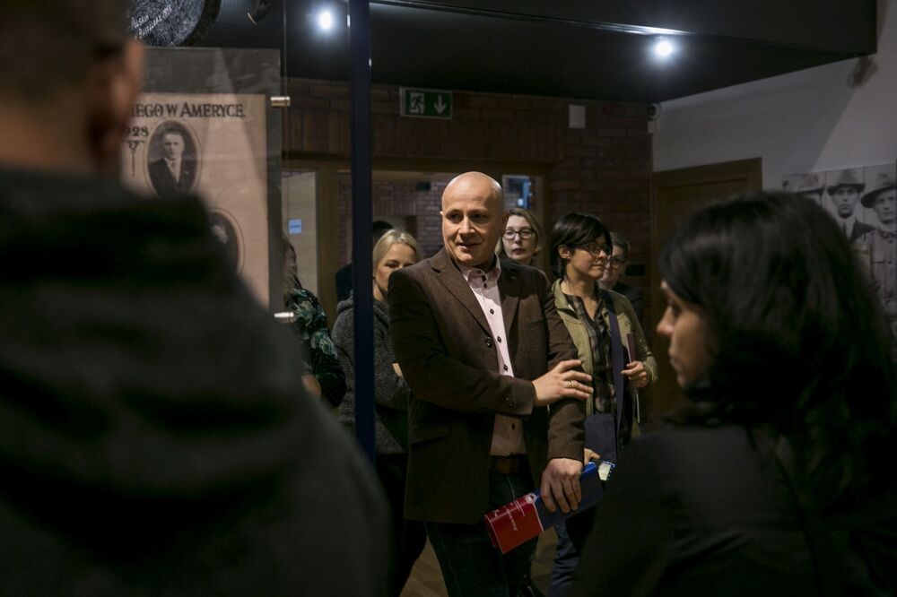 Seminarium „»Warszawa, Warka, Waszyngton… Ramię krzep – Ojczyźnie służ«. 135. rocznica powstania Sokolstwa Polskiego w Ameryce” – Warka, 24 stycznia 2023. Fot. K. Adamów (IPN)