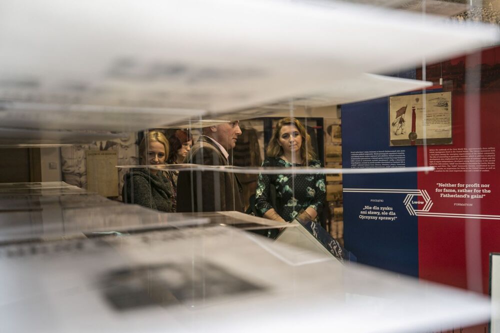 Seminarium „»Warszawa, Warka, Waszyngton… Ramię krzep – Ojczyźnie służ«. 135. rocznica powstania Sokolstwa Polskiego w Ameryce” – Warka, 24 stycznia 2023. Fot. K. Adamów (IPN)