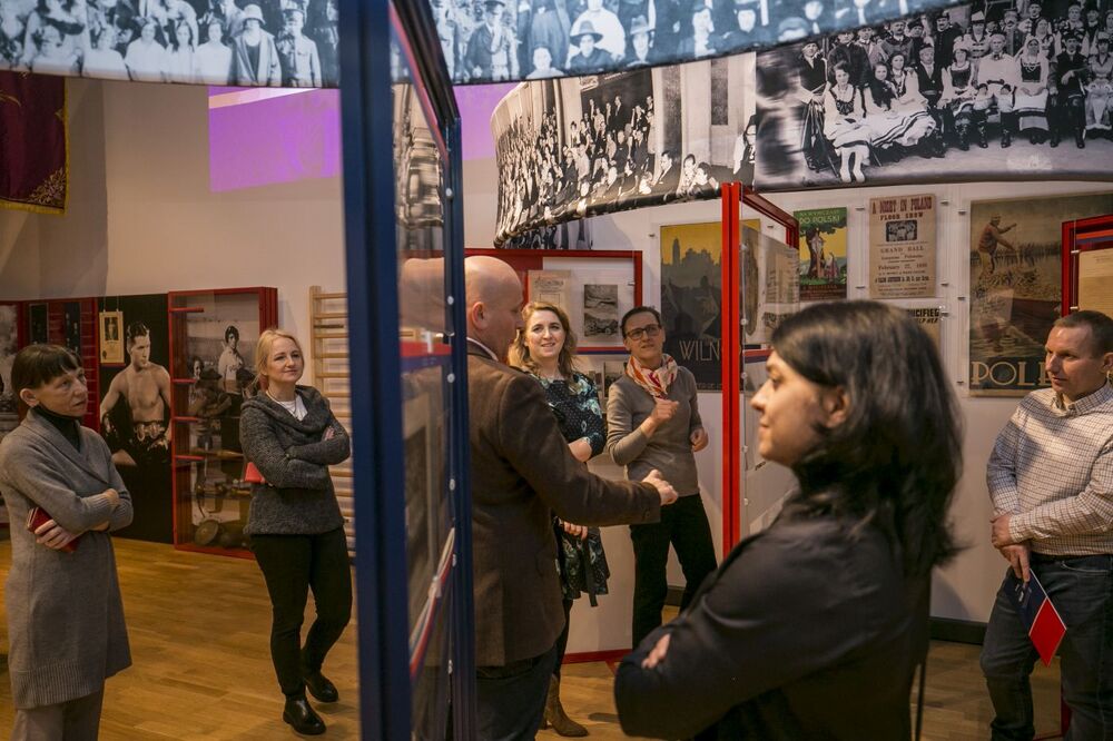 Seminarium „»Warszawa, Warka, Waszyngton… Ramię krzep – Ojczyźnie służ«. 135. rocznica powstania Sokolstwa Polskiego w Ameryce” – Warka, 24 stycznia 2023. Fot. K. Adamów (IPN)