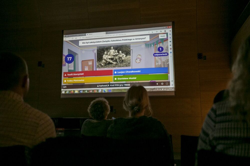 Seminarium „»Warszawa, Warka, Waszyngton… Ramię krzep – Ojczyźnie służ«. 135. rocznica powstania Sokolstwa Polskiego w Ameryce” – Warka, 24 stycznia 2023. Fot. K. Adamów (IPN)