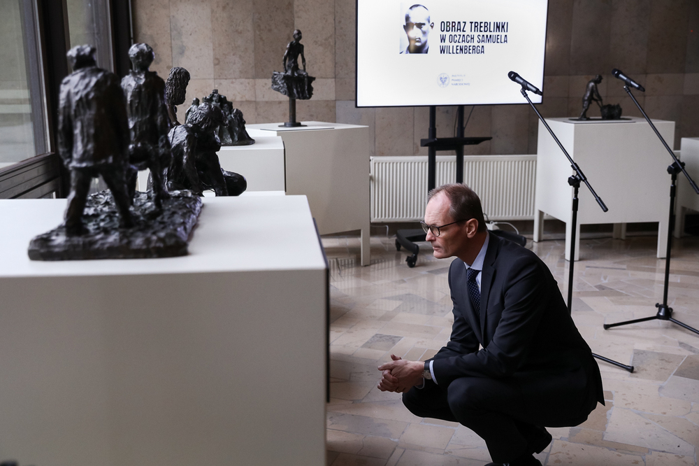 Wystawa „Obraz Treblinki w oczach Samuela Willenberga” w Sejmie – Warszawa, 26 stycznia 2023. Fot. Sławek Kasper (IPN)