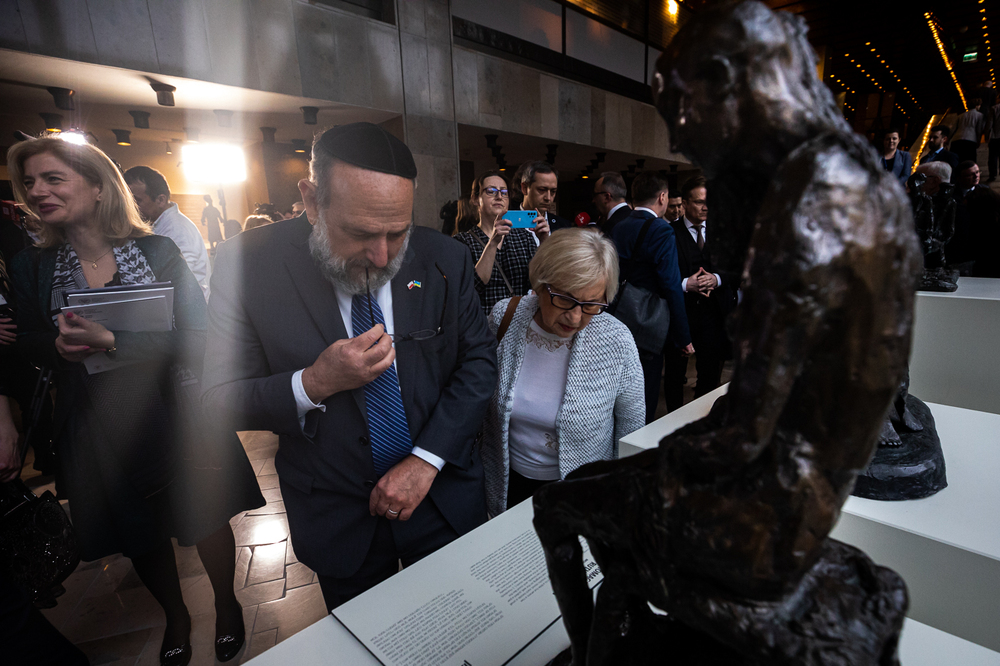 Wystawa „Obraz Treblinki w oczach Samuela Willenberga” w Sejmie – Warszawa, 26 stycznia 2023. Fot. Sławek Kasper (IPN)