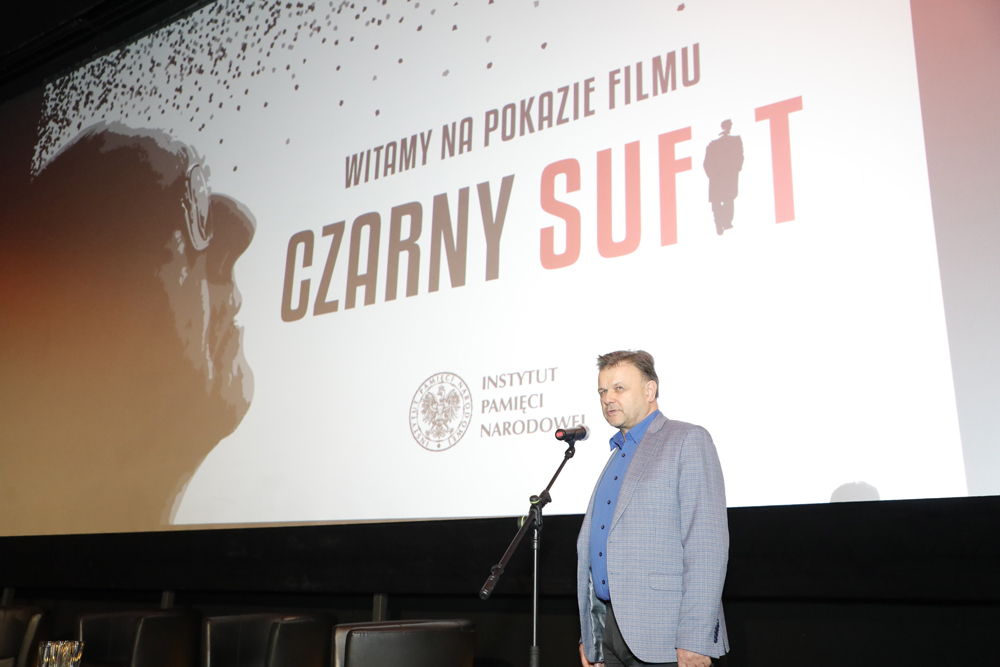 Dyrektor Biura Edukacji Narodowej Adam Hlebowicz. Dyskusja „Aktualność myśli Józefa Mackiewicza” – Warszawa, 30 stycznia 2023. Fot. Piotr Życieński (IPN)