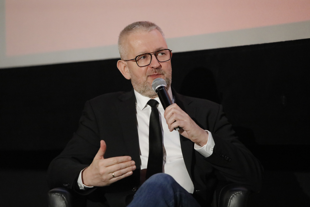 Rafał Ziemkiewicz. Dyskusja „Aktualność myśli Józefa Mackiewicza” – Warszawa, 30 stycznia 2023. Fot. Piotr Życieński (IPN)