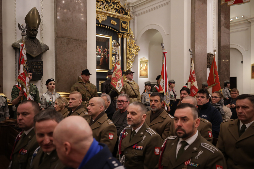 Msza św. w intencji żołnierzy AK, biorących udział w Akcji Bojowej „Kutschera” – Warszawa, 1 lutego 2023. Fot. Mikołaj Bujak (IPN)