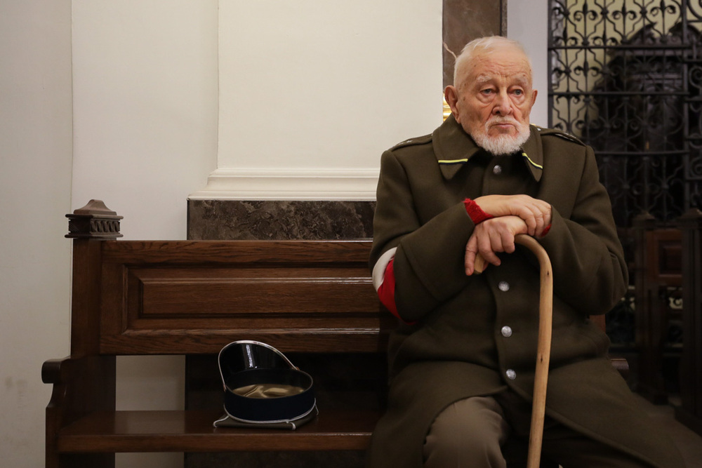 Msza św. w intencji żołnierzy AK, biorących udział w Akcji Bojowej „Kutschera” – Warszawa, 1 lutego 2023. Fot. Mikołaj Bujak (IPN)