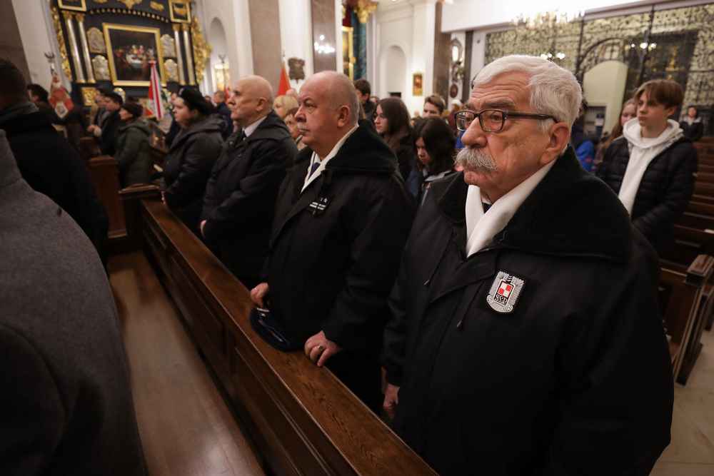 Msza św. w intencji żołnierzy AK, biorących udział w Akcji Bojowej „Kutschera” – Warszawa, 1 lutego 2023. Fot. Mikołaj Bujak (IPN)