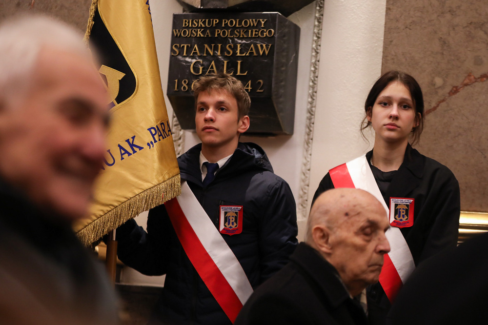 Msza św. w intencji żołnierzy AK, biorących udział w Akcji Bojowej „Kutschera” – Warszawa, 1 lutego 2023. Fot. Mikołaj Bujak (IPN)