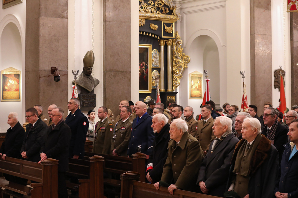 Msza św. w intencji żołnierzy AK, biorących udział w Akcji Bojowej „Kutschera” – Warszawa, 1 lutego 2023. Fot. Mikołaj Bujak (IPN)