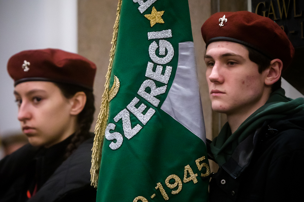 Obchody 81. rocznicy przekształcenia Związku Walki Zbrojnej w Armię Krajową – Warszawa, 14 lutego 2023. Fot. Sławek Kasper (IPN)