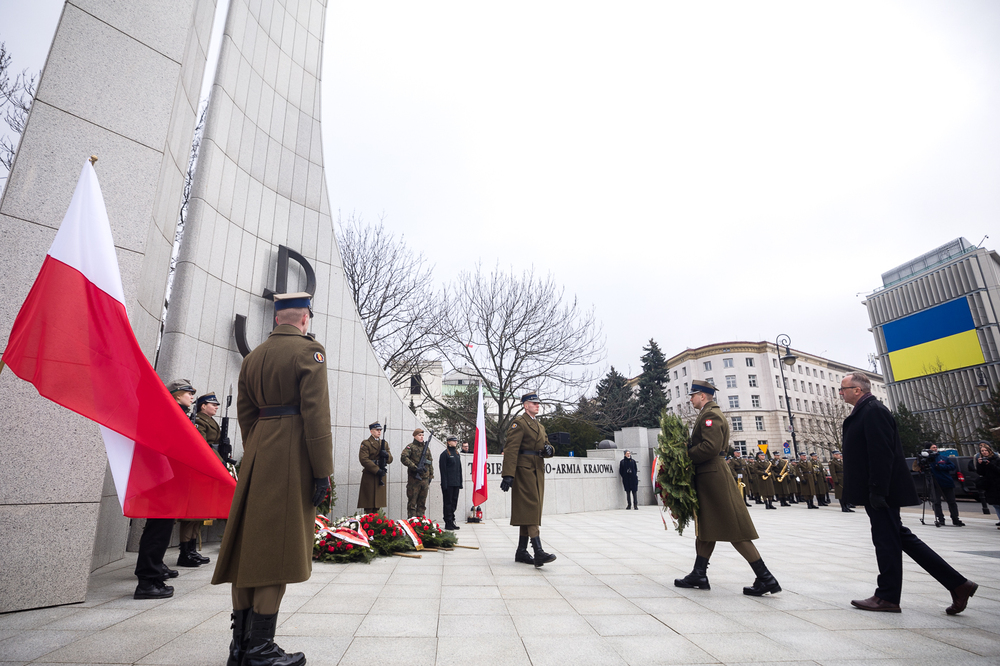 Obchody 81. rocznicy przekształcenia Związku Walki Zbrojnej w Armię Krajową – Warszawa, 14 lutego 2023. Fot. Sławek Kasper (IPN)