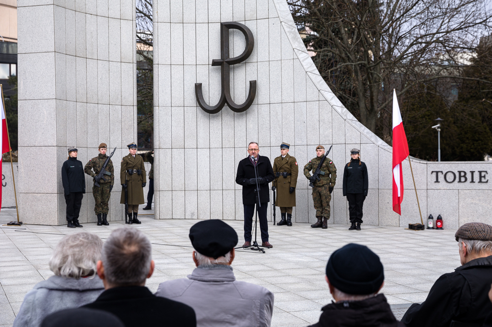 Obchody 81. rocznicy przekształcenia Związku Walki Zbrojnej w Armię Krajową – Warszawa, 14 lutego 2023. Fot. Sławek Kasper (IPN)