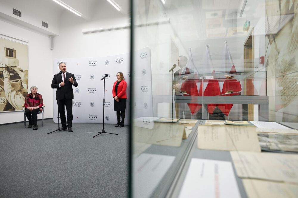 Konferencja dotycząca przekazania do zasobu IPN archiwum rodziny Krzeczkowskich – Warszawa, 17 lutego 2023. Fot. Mikołaj Bujak (IPN)