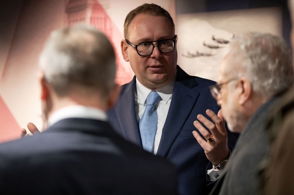 O Mauzoleum Prezydentów RP na uchodźstwie i poświęconej im Izbie Pamięci opowiedział dr Przemysław Gasztold – Warszawa, 23 lutego 2023. Fot. Mikołaj Bujak (IPN)