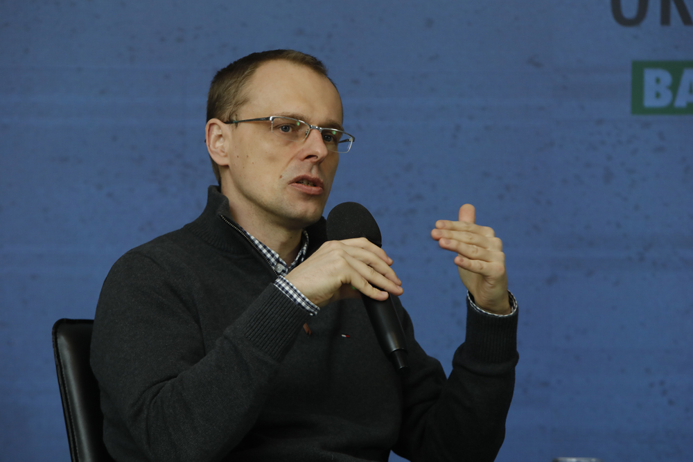 Rozmowa z dr. Bartłomiejem Noszczakiem o książce „Orient zesłańców. Bliski Wschód w oczach Polaków ewakuowanych ze Związku Sowieckiego (1942–1945)” – Warszawa, 22 lutego 2023. Fot. Piotr Życieński (IPN)