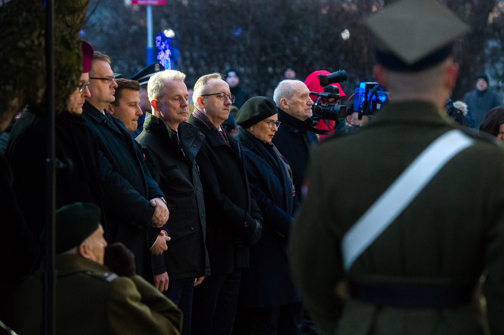 Uroczystości przed Willą Jasny Dom w hołdzie ofiarom komunistycznego terroru – Warszawa 27 lutego 2023. Fot. Sławek Kasper (IPN)