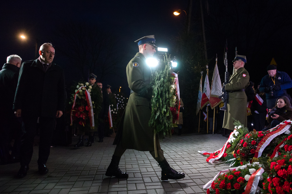 Uroczystości przed Willą Jasny Dom w hołdzie ofiarom komunistycznego terroru – Warszawa 27 lutego 2023. Fot. Sławek Kasper (IPN)