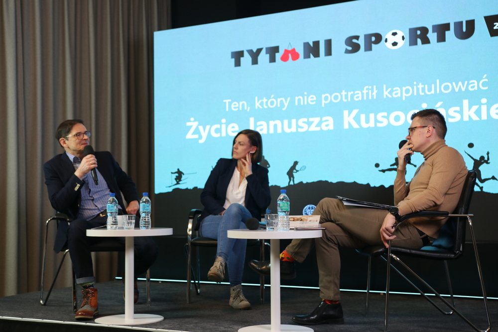 Spotkanie „Ten, który nie potrafił kapitulować. Życie Janusza Kusocińskiego” z cyklu „Tytani sportu” – Warszawa, 20 lutego 2023. Fot. Adrianna Krzywik (IPN)