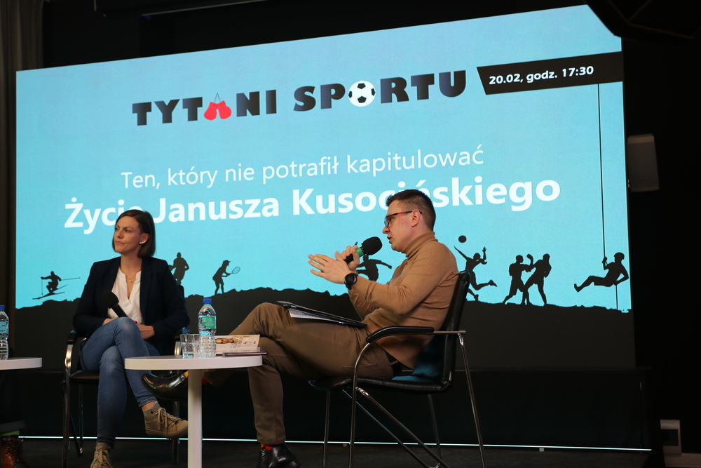 Dr Aleksandra Rybińska-Bielecka i Paweł Sztama  – Warszawa, 20 lutego 2023. Fot. Adrianna Krzywik (IPN)