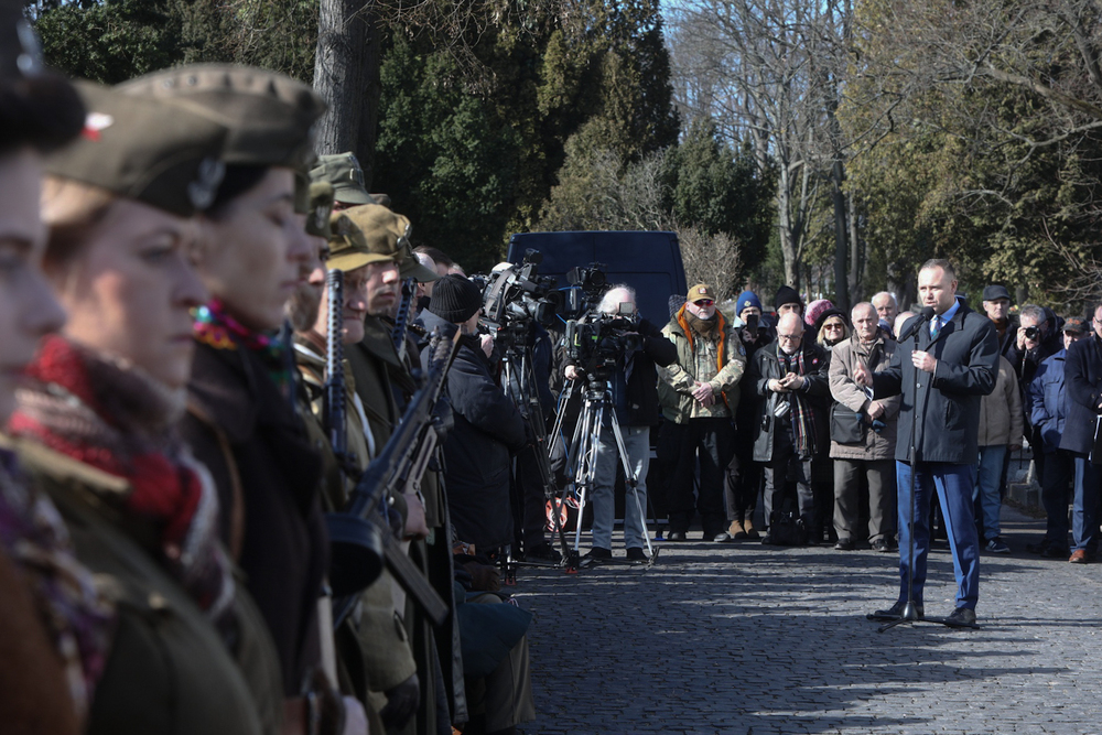 Obchody Narodowego Dnia Pamięci Żołnierzy Wyklętych na powązkowskiej „Łączce” – Warszawa, 1 marca 2023. Fot. Sławek Kasper (IPN)