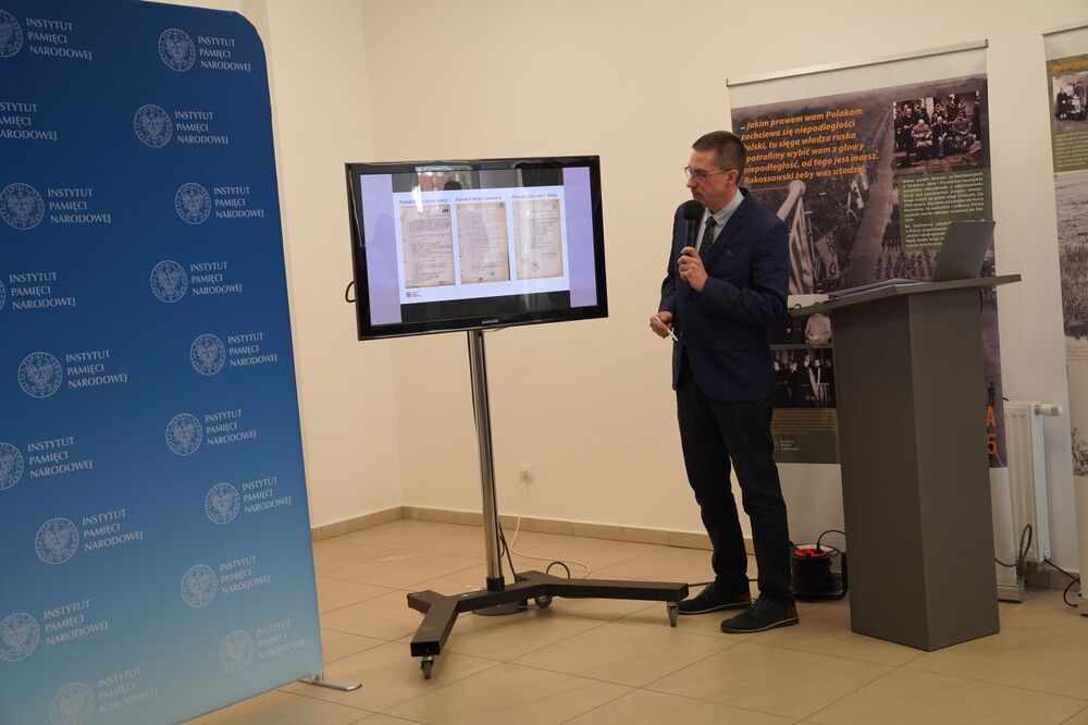 Uroczystość przekazania artefaktów związanych z Józefem Bosiem ps. „Lot” – Kamień Pomorski, 2 marca 2023. Fot. IPN