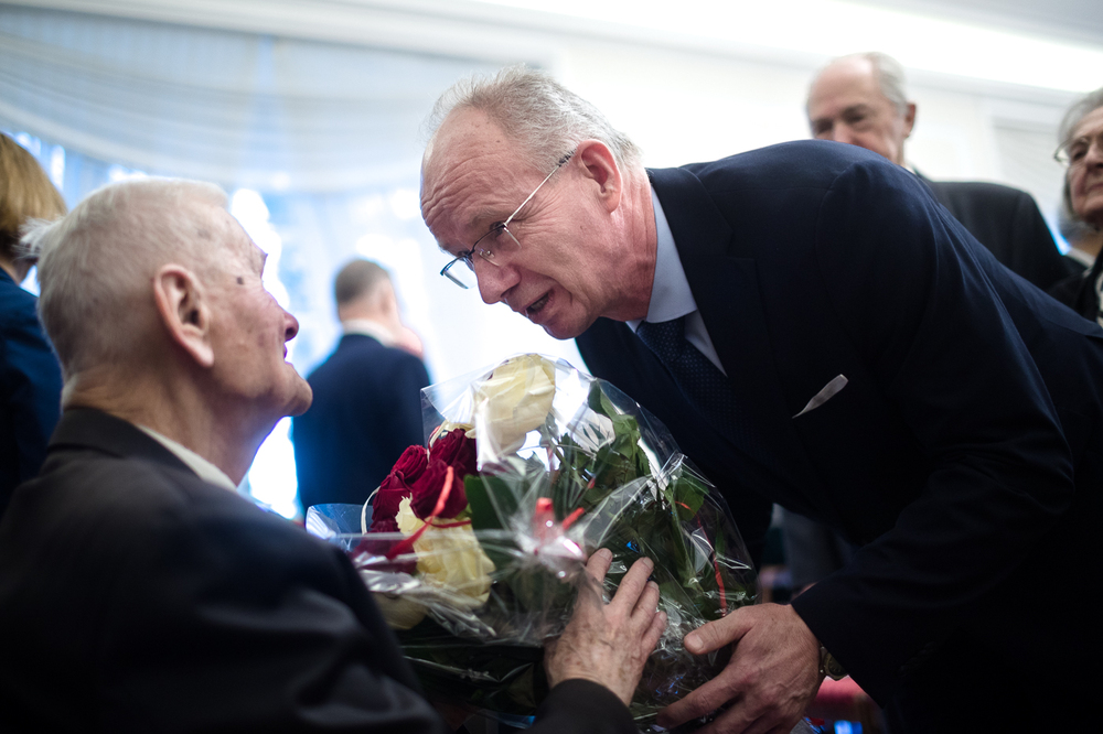 Uroczystość jubileuszowa sędziego Bogusława Nizieńskiego w Belwederze – 2 marca 2023. Fot. Sławek Kasper (IPN)