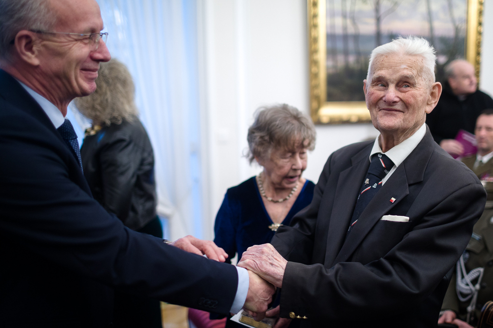 Uroczystość jubileuszowa sędziego Bogusława Nizieńskiego w Belwederze – 2 marca 2023. Fot. Sławek Kasper (IPN)