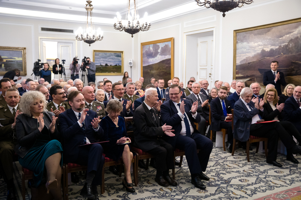 Uroczystość jubileuszowa sędziego Bogusława Nizieńskiego w Belwederze – 2 marca 2023. Fot. Sławek Kasper (IPN)
